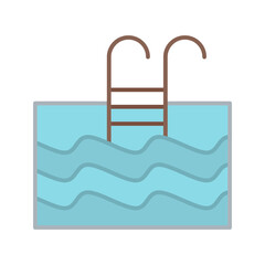 Swimming Pool Vector Icon