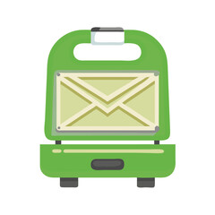 Vector illustration of sandwich maker, isolated on white background