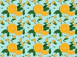 seamless pattern with fruits