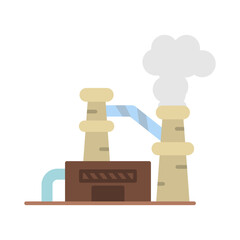 Nuclear Plant Vector Icon