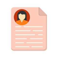 CV Vector Icon