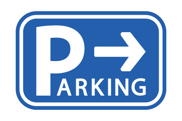parking sign vector isolated white background