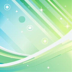 モダン幾何学ポップ背景 / パステルグリーンのベクターデザイン / シンプル幾何学模様