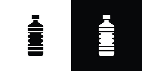 Water bottle icon for social media, app, and web design. Vector illustration.
