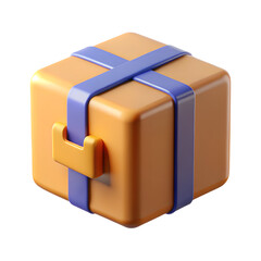 3D Shipping Box Icon