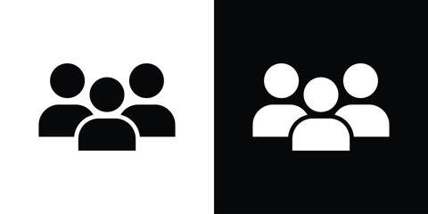 Users icon vector design template elegant style