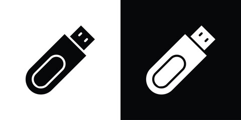 USB pendrive icon vector design template elegant style