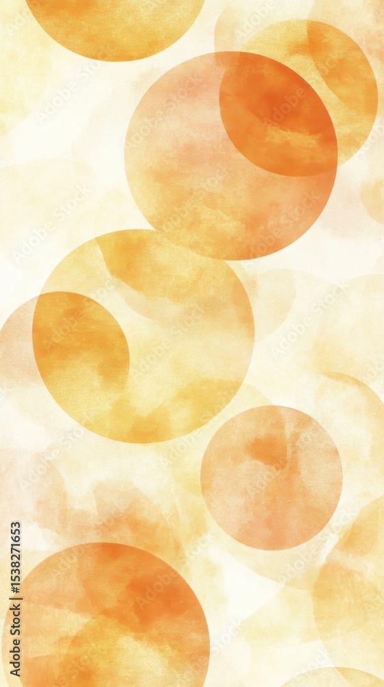 Poster abstract watercolor circles creating calm and serene background