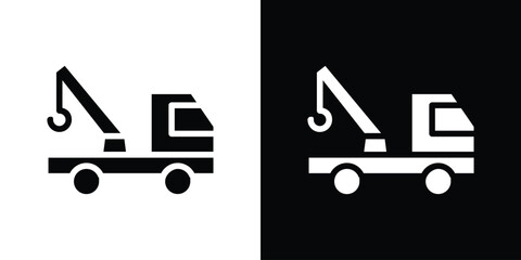 Tow truck icon vector design template elegant style