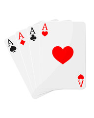 Suit Cards, Card Symbols, Casino, Playing Cards, Realistic Design, Success