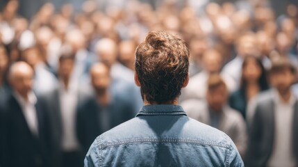 Fototapeta premium Trusting your instincts and values to decide independently, without following the crowd. 