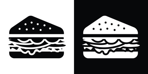 Sandwich icon vector design template elegant style