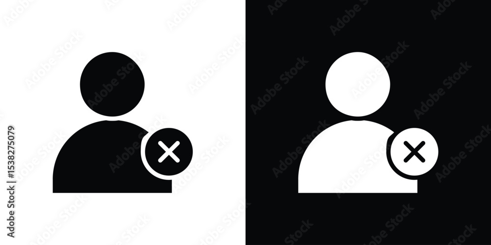 Aufkleber remove user icon vector design template elegant style