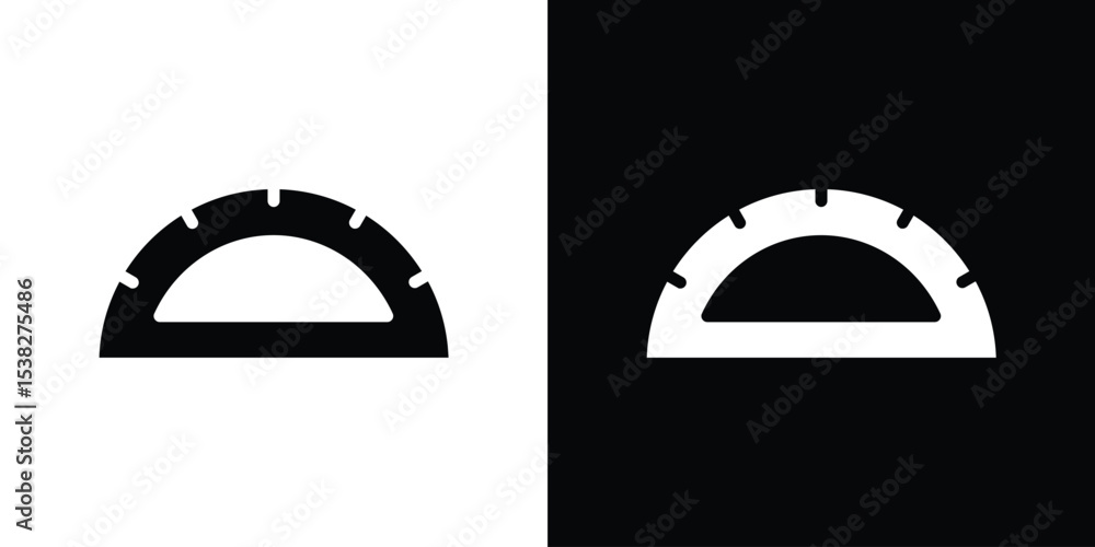Poster protractor icon vector design template elegant style