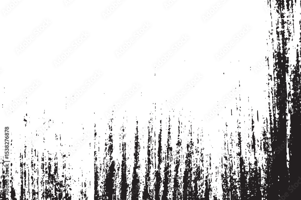 Poster abstract grunge black and white distressed texture overlay effect vector design element