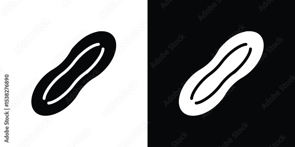 Poster peanut icon vector design template elegant style