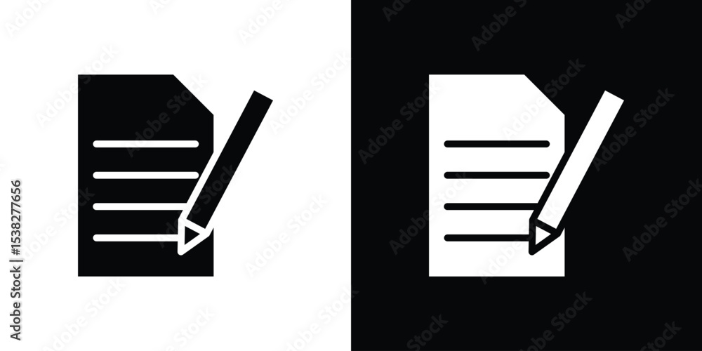 Poster note icon vector design template elegant style