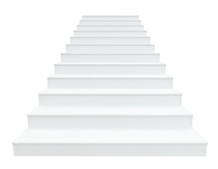 A modern stairway leading to higher space.