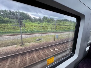View from Window of KLIA Transit Train in Salak Tinggi, Sepang District, Selangor, Malaysia