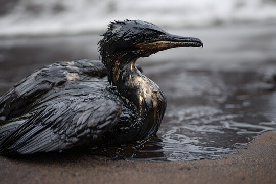 Oil Spill Victim: Bird in Crisis