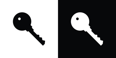 key icon vector design template elegant style