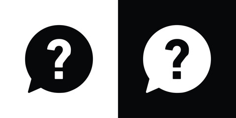 Interrogation icon vector design template elegant style