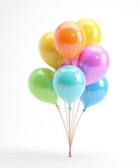 colorful balloons with customizable space for text. Customizable space for text.