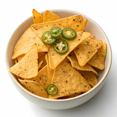 nachos with guacamole