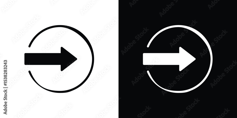Poster enter icon vector design template elegant style