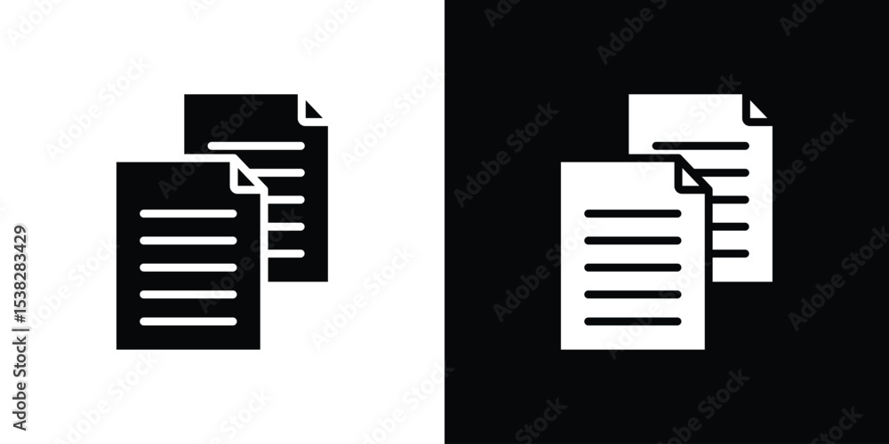 Aufkleber duplicate icon vector design template elegant style