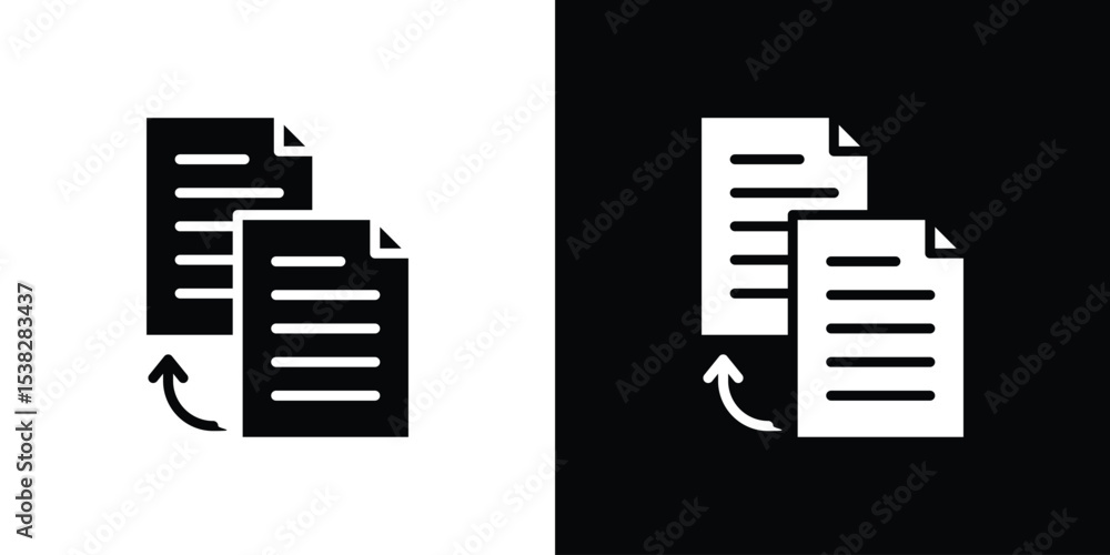 Aufkleber duplicate icon vector design template elegant style
