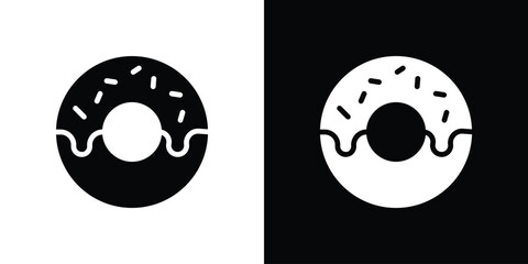 Donut icon for social media, app, and web design. Vector illustration.