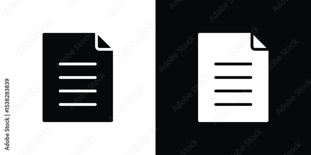 Poster document icon vector design template elegant style