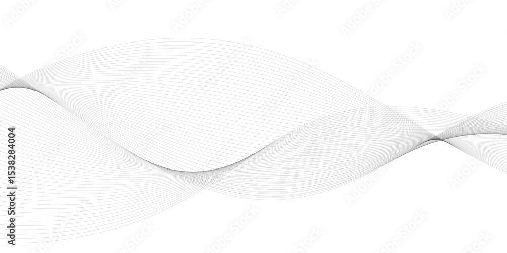 Poster abstract background with wave and curve line. curve wave seamless pattern. thin line wavy abstract v