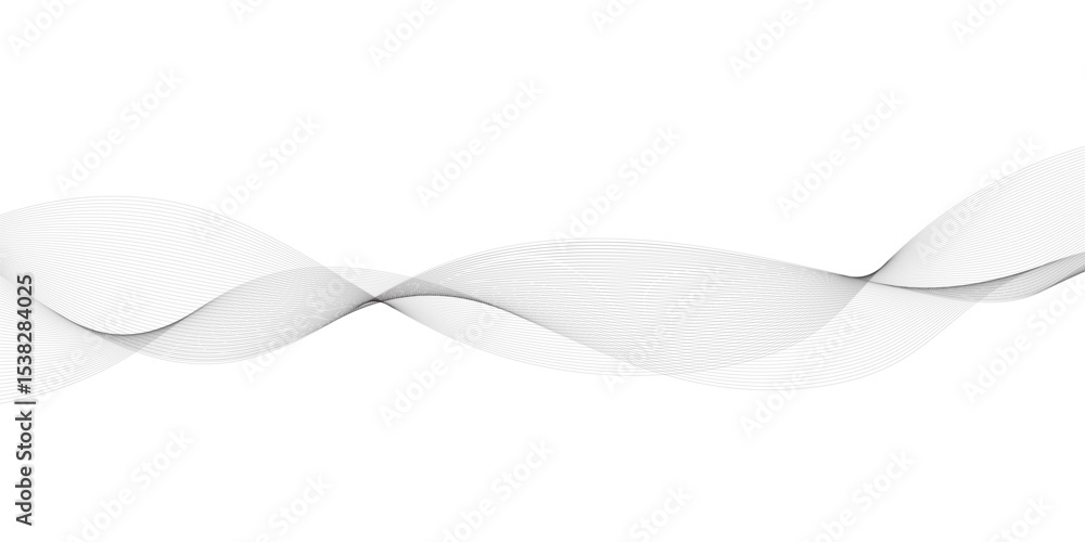 Poster abstract background with wave and curve line. curve wave seamless pattern. thin line wavy abstract v