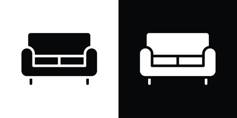 Couch icon vector design template elegant style