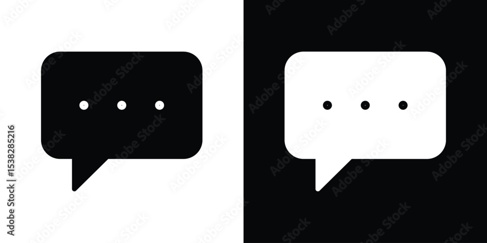 Poster comment icon vector design template elegant style