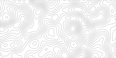 Topographic canyon geometric map relief texture with curved layers and shadow. abstract White background with a beautiful pattern, Topographic contour lines vector map seamless pattern vector.
