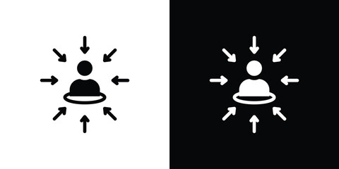 Centric consumer icon vector design template elegant style