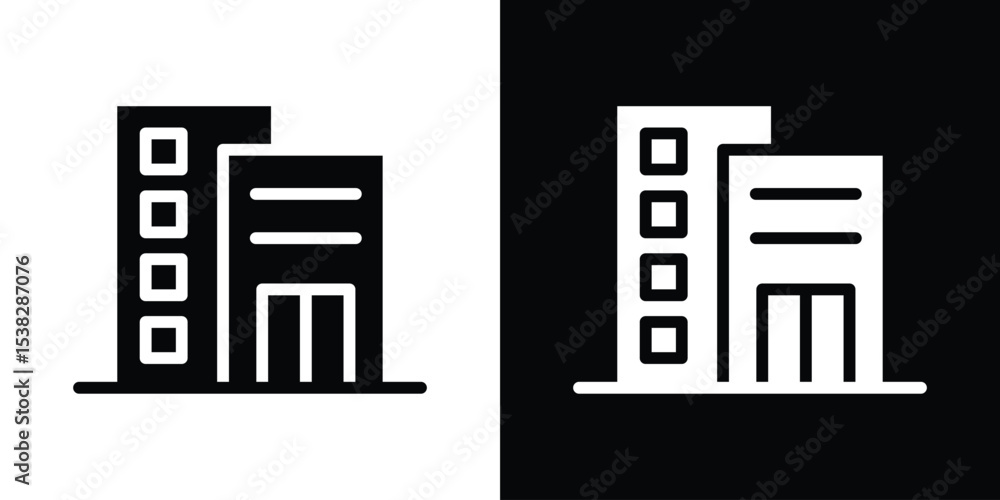 Poster build icon vector design template elegant style