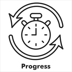 Progress Outline Icon