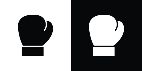 Boxing glove icon vector design template elegant style