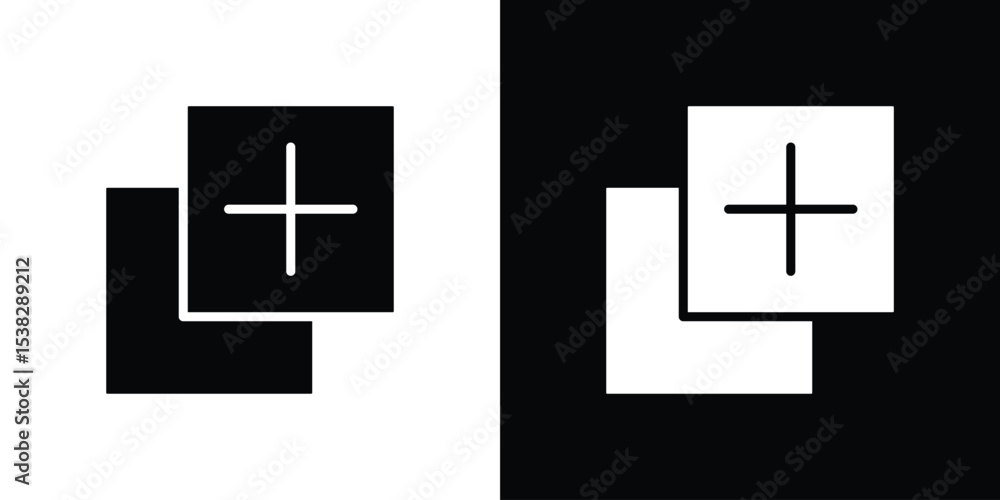 Poster add apps icon vector design template elegant style