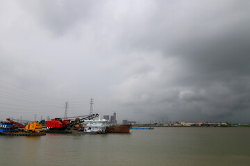 cargo ship in the port