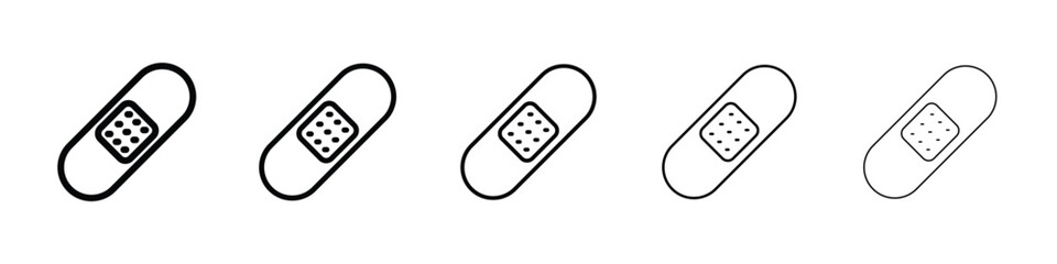 Band aid icon for social media, app, and web design. Vector illustration.