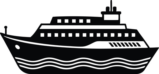 Obraz premium Ferry boat transportation on water, passenger ferry, sea travel, river ferry, ferry dock, ferry cruise, ferry terminal, ferry ride, ferry ship, ferry service, ferry boat image for stock photo.