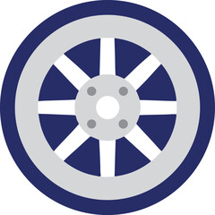 Obraz premium Shiny silver hubcap close-up, car wheel accessory, metallic auto part, vehicle detail, round rim cover, automotive spare, vintage and modern hubcap free image