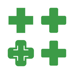 Fototapeta premium green cross