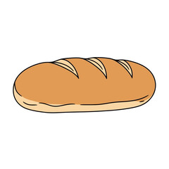 Loaf of Bread - Hand-Drawn Illustration