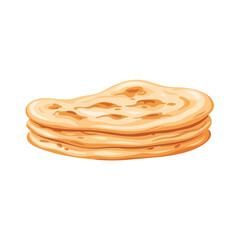 Stack of Flatbreads - Culinary Illustration